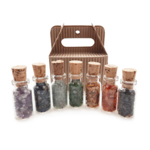 Chakra Stone-Filled Bottles