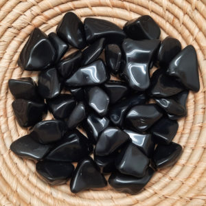 black obsidian tumbles